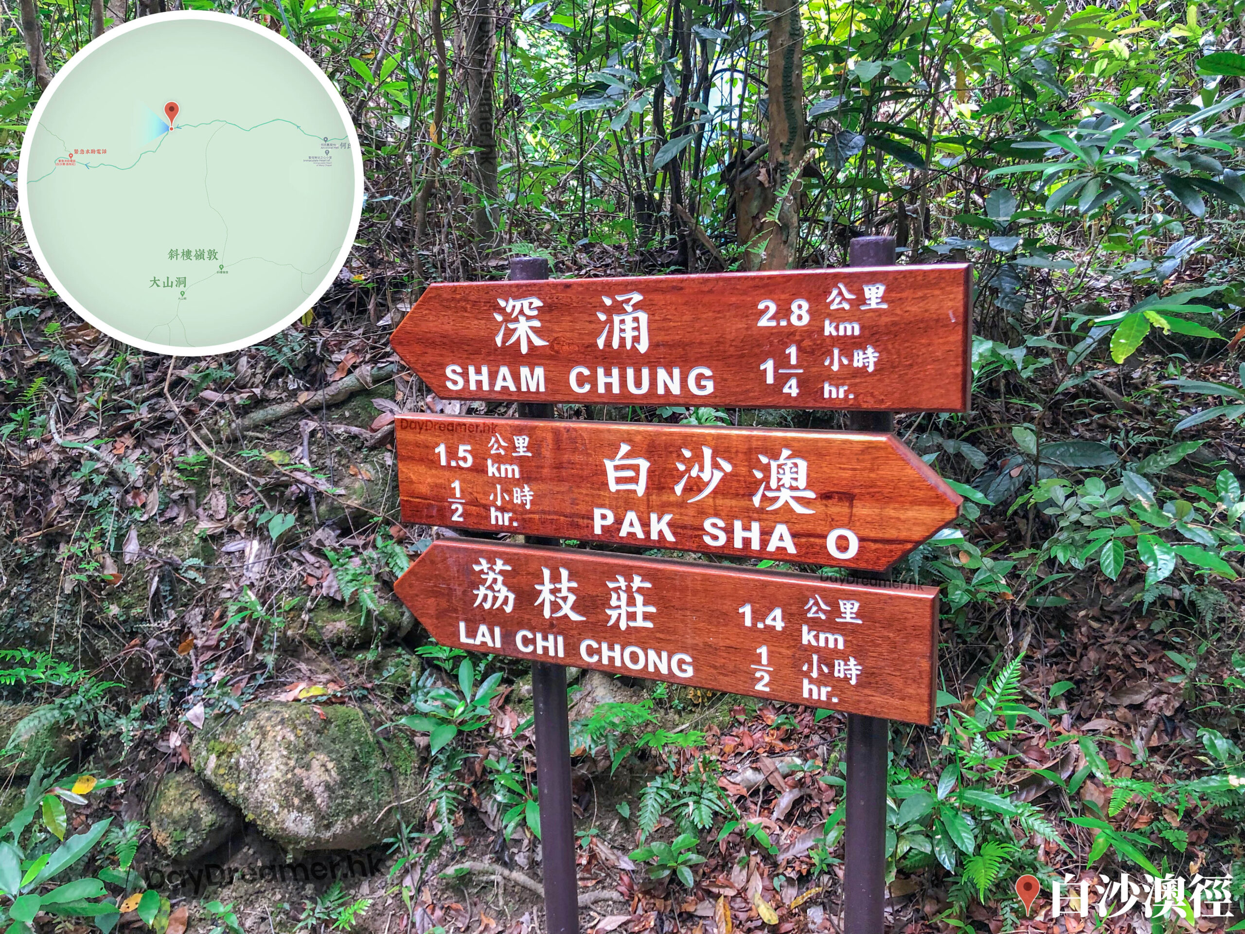 路牌 • 深涌 / 白沙澳 / 荔枝莊