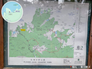 地圖資訊板《船灣 • 郊野公園》｜鳳坑 → 雞谷樹下